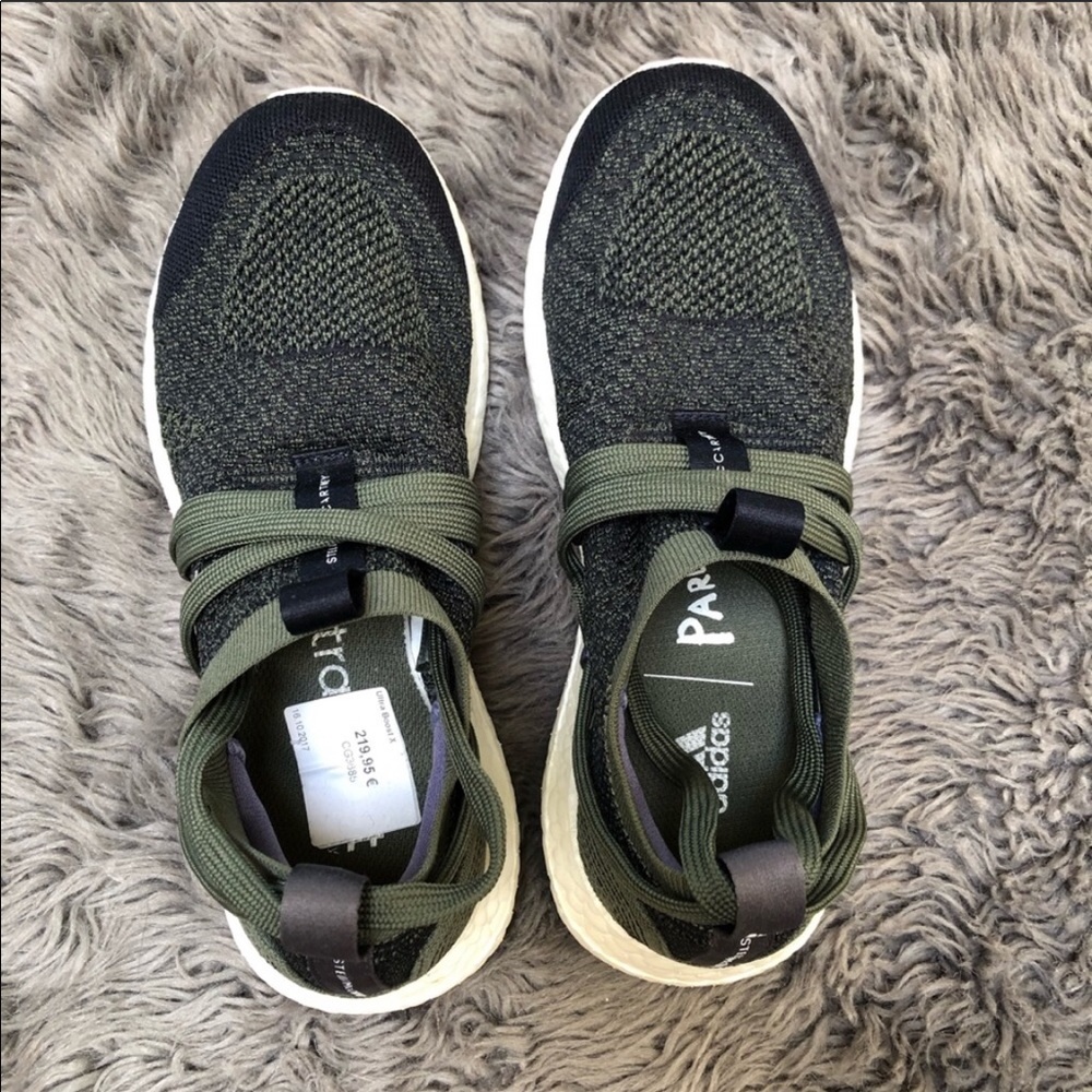 Adidas by Stella McCartney athletic shoes.